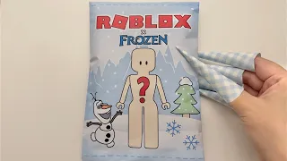 [🎀Paper DIY🎀] Roblox x Frozen outfits blind bag❄️ 로블록스 x 겨울왕국 코디 블라인드백 ASMR paper play