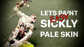 How To Paint Easy Pale White Sickly Skin