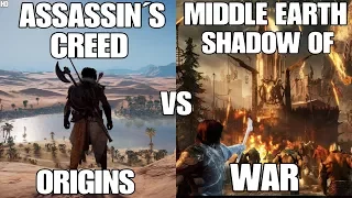 Assassin's Creed Origins vs Middle Earth Shadow Of War - Graphics and Gameplay Comparison