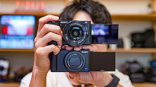 ソニーのレンズ交換式VLOGカムZV-E10とコンデジ型VLOGカムZV-1を比べてみました。