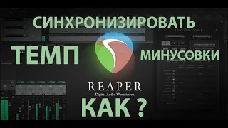 Как в DAW Cockos Reaper привязать/отвязать минусовку от темпа(сетки) проекта.