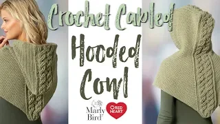 Crochet Cable Stitch and Hooded Cowl -- Free Pattern