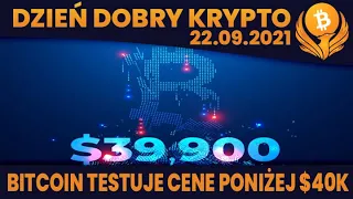 #DDK BITCOIN TESTUJE CENĘ PONIŻEJ $40K? PLANB O S2F? BINANCE - BEZ KOLEJNEGO KRAJU?RICCARDO SPAGNI..