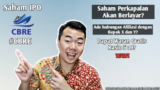 IPO CBRE CAKRA BUANA RESOURCES ENERGI | Perusahaan Pengangkutan Barang Tambang | Dapat Waran 5:9?!?