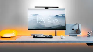 My Clean Monochrome Desk Setup Tour 2023