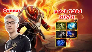 Gunnar Ember Spirit Mid - DOTA 2 7.29d - MMR rank - Dota2 Gameplay [Learn To PRO dota2]