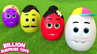 Toy Truck and Surprise Eggs Song - BillionSurpriseToys Nursery Rhymes, Kids Songs