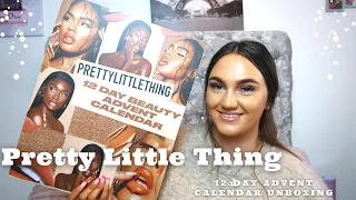 PRETTY LITTLE THING 12 DAY ADVENT CALENDAR UNBOXING | CAITLIN SINNETT