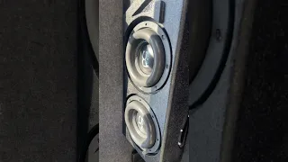 DC Audio M4 8” Playing Music!!! #enclosure #caraudio #f150 #bass #godzillavs #speaker