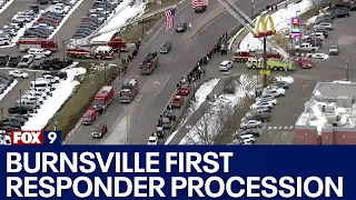 Procession for Burnsville first responder Adam Finseth [RAW]