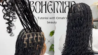 How to add boho to knotless:Hair Details + How Many pieces Added