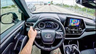 Toyota Highlander [3.5 L V6 299HP] |0-100| POV Test Drive #1869 Joe Black