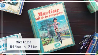 Vintage Children's Book Junk Journal | MARTINE RIDES A BIKE | Altered-Book Journal | Book Art