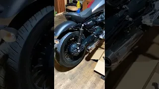 Moto Guzzi V9 Bobber Sound, Exhaust Hammer, Brutale