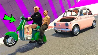 GTA 5 ONLINE 🐷 VESPA VS 500 !!! 🐷 LTS 🐷DAJE !!