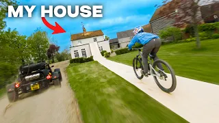 I built a huge ramp and jumped OVER my house!