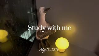 Study with Me at Night in NYC | Music | Reading | SwM #1