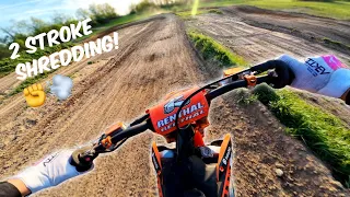 MY 2 STROKE RIPS!! *250sx First Ride*