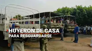¡HUYERON DEL NARCO! | Habitantes de Frontera Comalapa fueron desplazados por guerra entre carteles