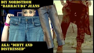 Post Apocalyptic Blue Jeans - How to: Paint and Distress Fabric Pt.1