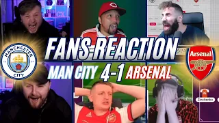 ARSENAL FANS REACTION TO 4-1 LOSS AGAINT MAN CITY 😱