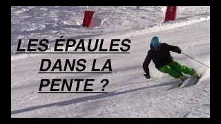 Faut-il garder les épaules face à la pente en ski ? Explications