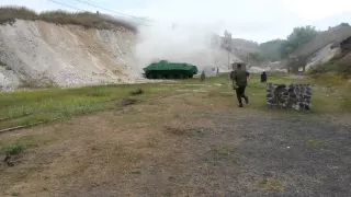 прикол подбили БТР учебной гранатой, только в России такое возможно, подбитая русская техника