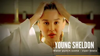 Young sheldon -sheldon and Georgie water punch || hey mama || viper beatz