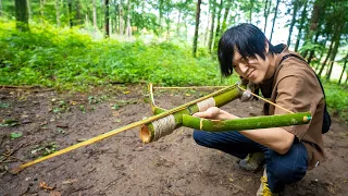1本の竹から最強のクロスボウ作ってみた