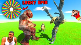 LUCKY MYSTERY SPIN BATTLES with SHINCHAN vs CHOP vs AMAAN-T in Animal Revolt Battle Sim ALL UNITS