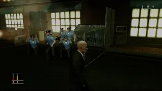 I took everyone's weapons, hitman bloodmoney