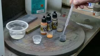 How to make washings with acrylic paints