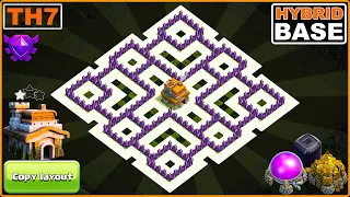 NEW BEST TH7 Base [Defense] with Copy link | Town Hall 7 Hybrid/FARMING Base - Clash of Clans