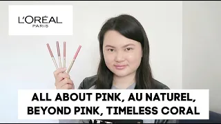 L'Oreal Pairs Colour Riche Lip Liners Review + Swatches + Try On| Tracey Studio