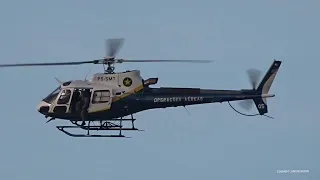 Águia 05 - Novo helicóptero do CIOPAER MT sobrevoando Sinop - AS 350 B3 Esquilo (PS-SMT)