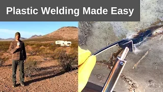 Plastic Welding RV Holding Tank Repair, DIY with a Plastic Welding Iron Kit