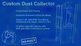 Custom Dust Collector - Cyclone and Can Connection Like a Blast Gate