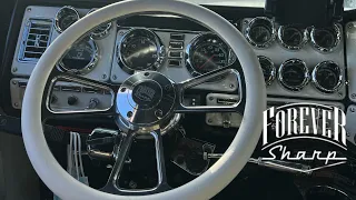 Installing a 14 inch steering wheel to truck from forever sharp