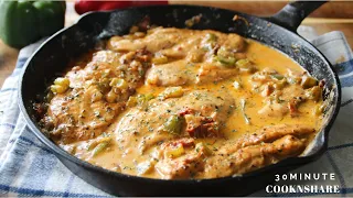 Creamy Cajun Chicken in 30 minutes - Mouthwatering