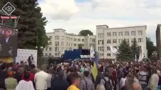 Война   Харьков 13 мая Выступление Тимошенко на митинге достойный пикет 'Качановская колония тебя жд