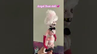 Custom Angel Dust Doll #art #hazbinhotel #hazbinhotelart #hazbinhotelangeldust #ooakdoll #customdoll