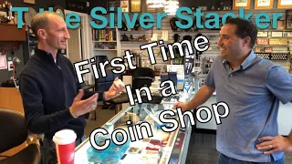 First Time in a Coin Shop - Local Coin Shop Owner Explains Silver Stacking to New Stacker