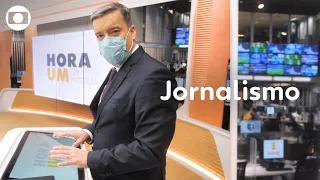 Hora 1: Roberto Kovalick mostra novo cenário do jornal