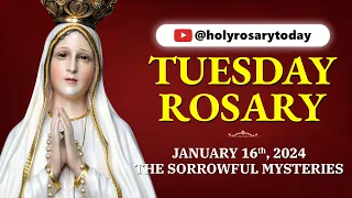TUESDAY HOLY ROSARY ❤️JANUARY 16 2024❤️ SORROWFUL MYSTERIES OF THE ROSARY [VIRTUAL] #holyrosarytoday