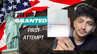 Visa grant at first attempt experience🎉 #visa #usa #experience #helpfultips #nepali