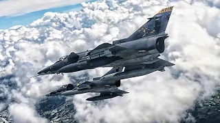 Colombian Air Force Kfirs Fly With USAF F-16s (July 2021)