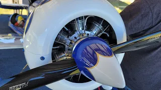 250cc 7-cylinder radial idle and take-off