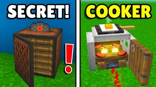 MINECRAFT: 20+ SECRET Redstone Hacks! #2