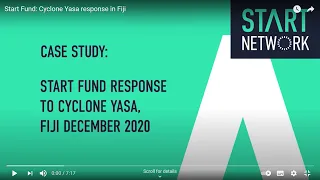 Start Fund: Cyclone Yasa response in Fiji