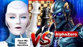 STOCKFISH 16 SHOCKED ALPHAZERO BY Sacrificing HIS QUEEN 👑